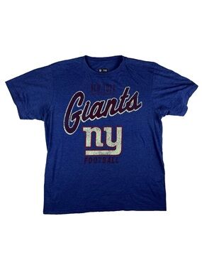 NFL Blue New York Giants Football Team Large Tshirt NY NYC Fan Gamenight Retro
